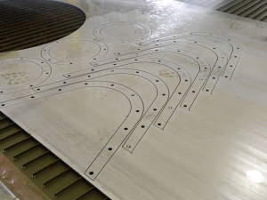 water jet metal cutting