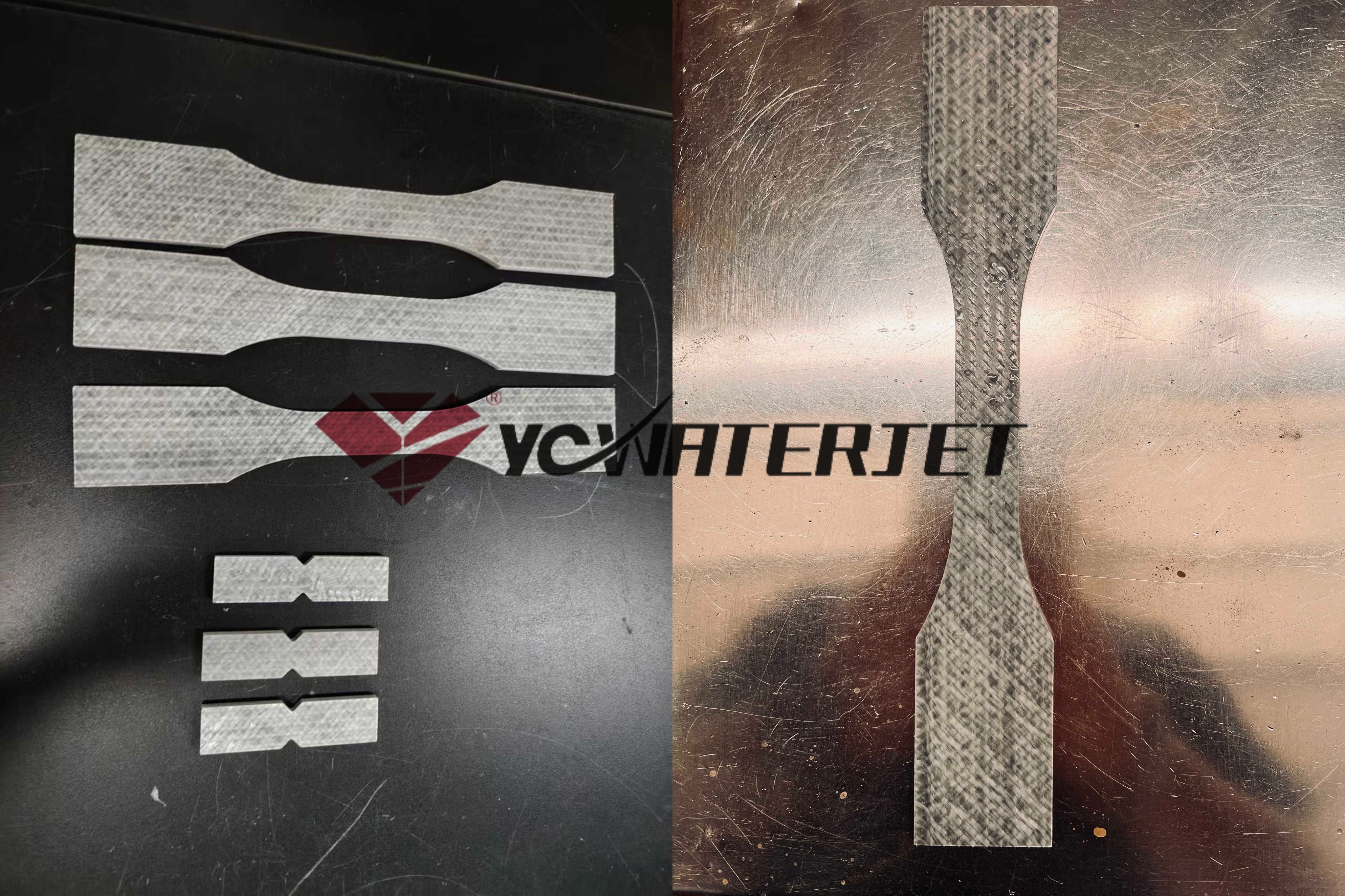 Das Material nach Zugpr&uuml;fung