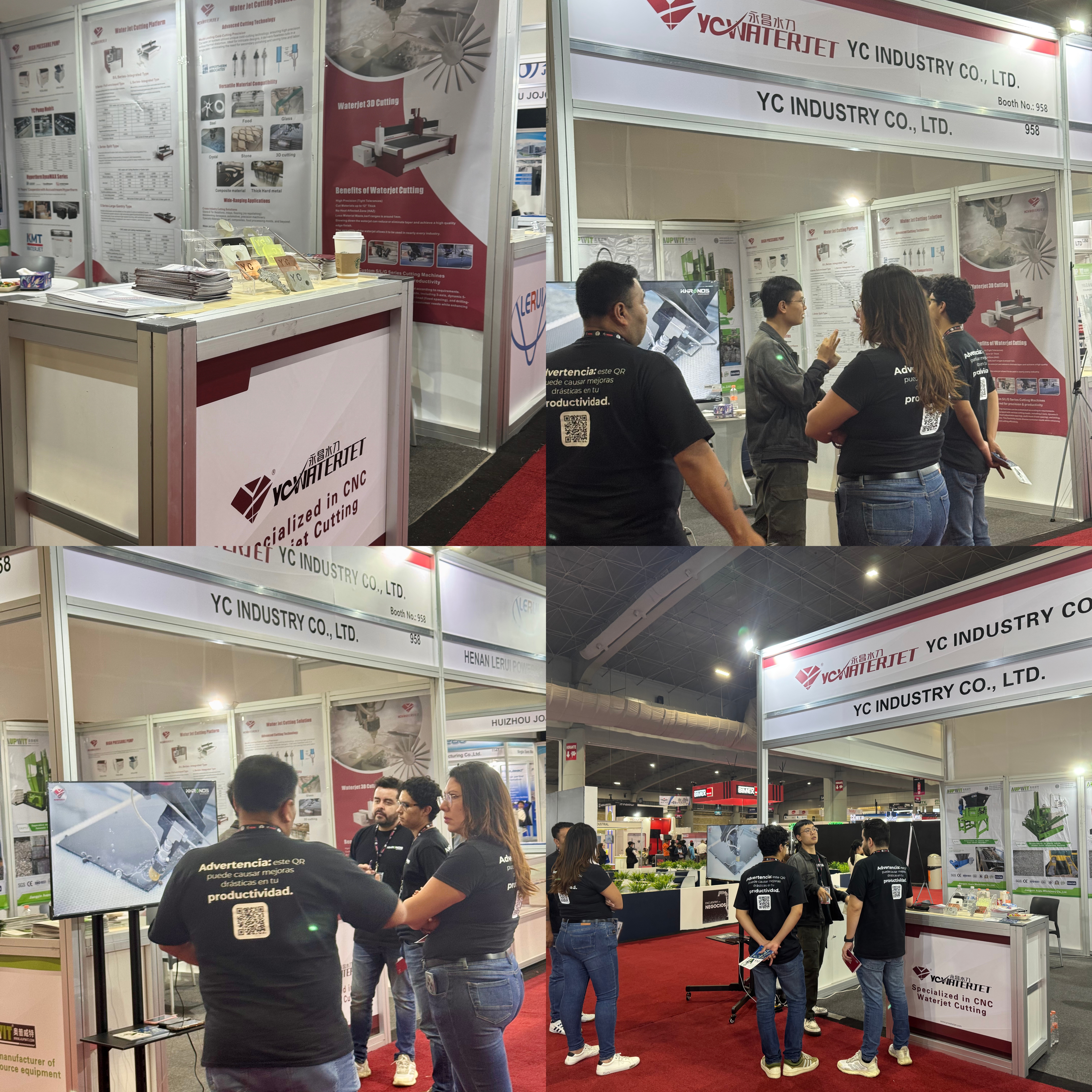 YC WaterJet gl&auml;nzt in Tecma Mexico1